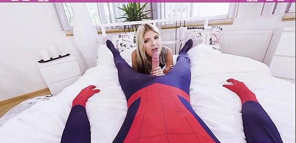  VRBangers.com Spider-Man XXX Parody with sexy teen Gina Gerson